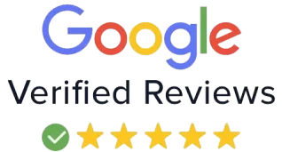 Google Verified Reviews logo with stars