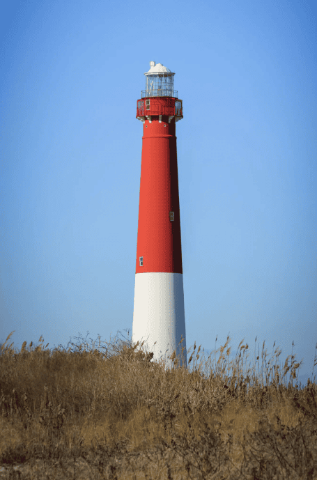 Image of Light House off the coast of New Jersey Shoreline
